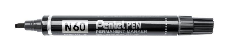 Pentel marker alkoholos vágott hegyű - fekete